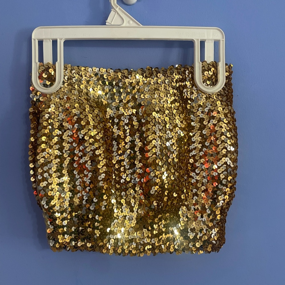 Vintage gold tube top